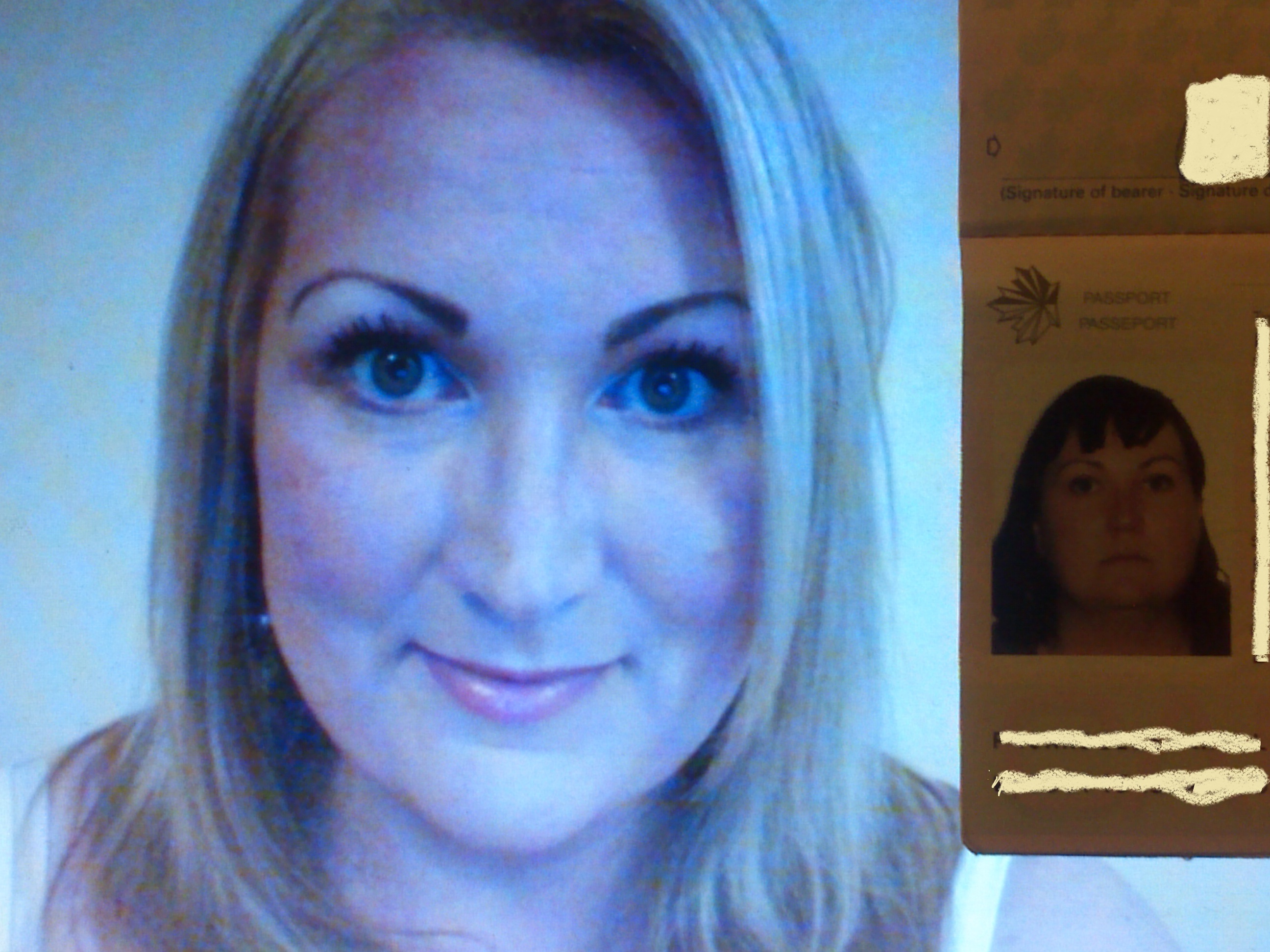 so they took the old license and haven't sent the new one yet, but here's the difference. On the left is me, last night (2012). On the right is my passport pic from 2009.