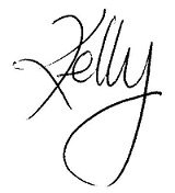 kelly is spelled out in handwritten cursive signature